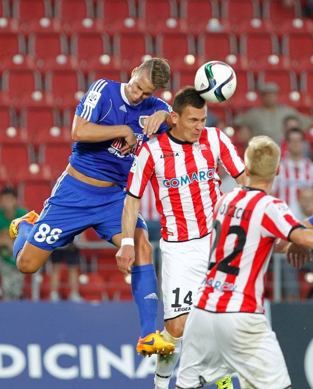 Football. T-Mobile Ekstraklasa. Cracovia Krakow - Piast Gliwice. 13.03.2015