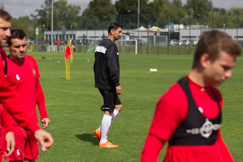 Football. Zaglebie Sosnowiec. Training. 21.08.2017