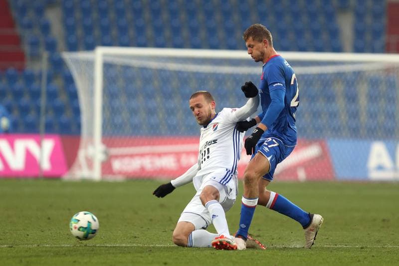 Football. Sparing. Banik Ostrava - Slavia Prague. 10.02.2018