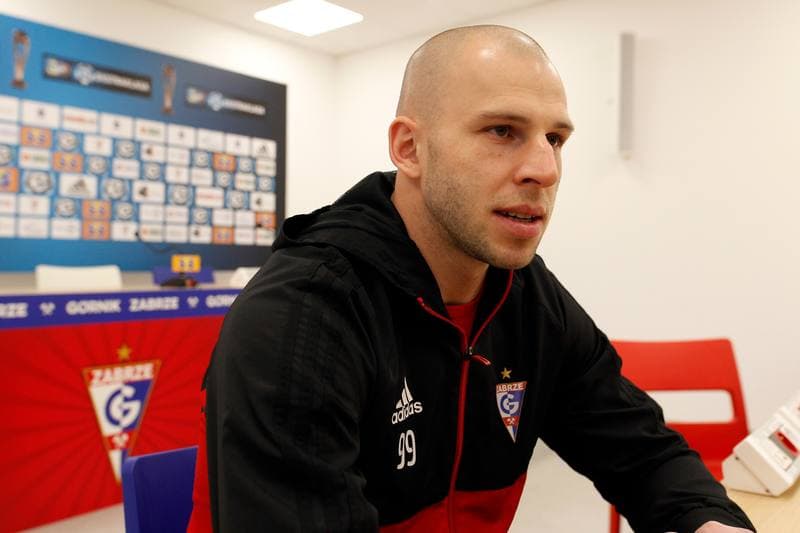 Football. Gornik Zabrze. Press Conference. 22.01.2019