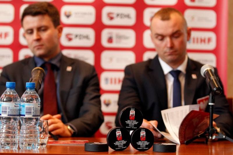 Ice Hockey. Women's Division 1B World Championship. Press Conference. 06.04.2017