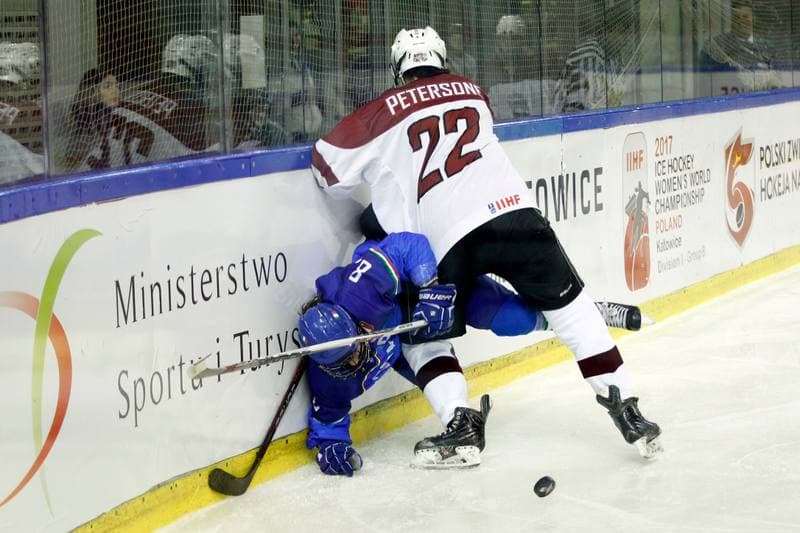 Ice Hockey. Women's World Championship. Italy - Latvia. 08.04.2017
