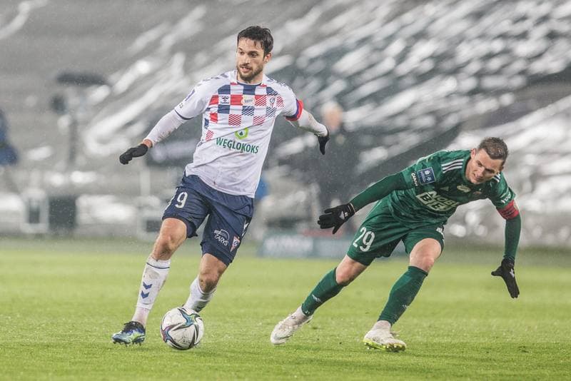 Football. PKO BP Ekstraklasa. Gornik Zabrze - Slask Wroclaw. 16.04.2021