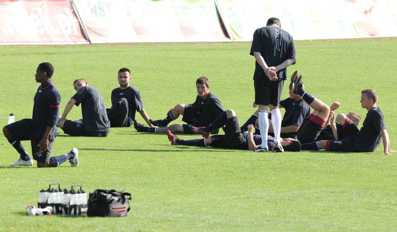 Football. Odra Wodzislaw. Training. 06.06.2011