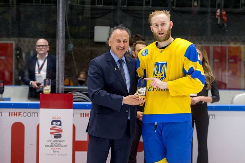 Ice Hockey. World Championship Division 1 Group B. Estonia - Ukraine. 01.05.2022