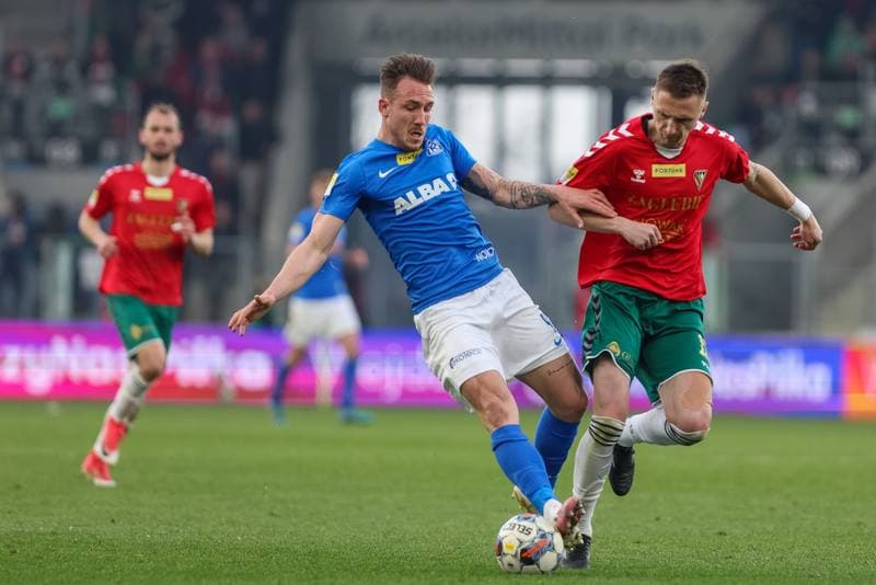 Football. Fortuna I Liga. Zaglebie Sosnowiec - Ruch Chorzow. 15.04.2023