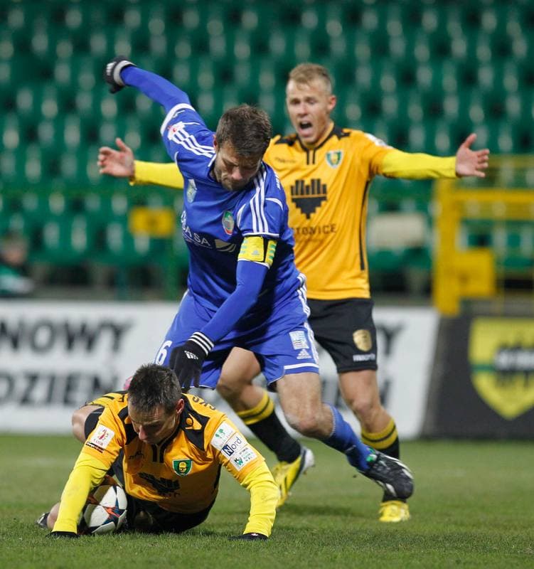 Football. I Liga. GKS Katowice - Miedz Legnica. 29.11.2014