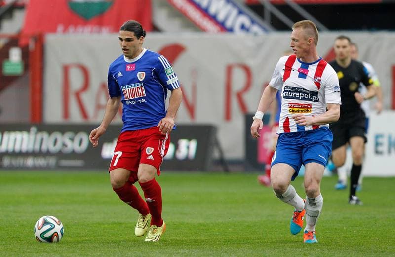 Football. T-Mobile Ekstraklasa. Piast Gliwice - Podbeskidzie Bielsko Biala. 24.05.2015