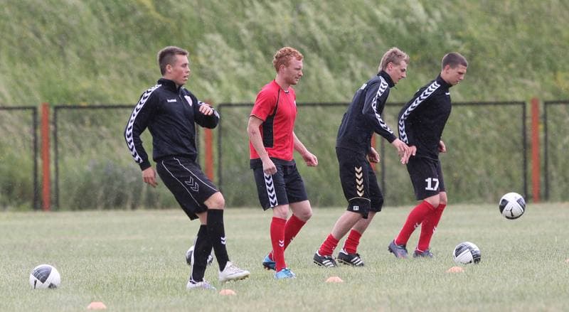 Football. Polonia Bytom. Training. 05.01.2011
