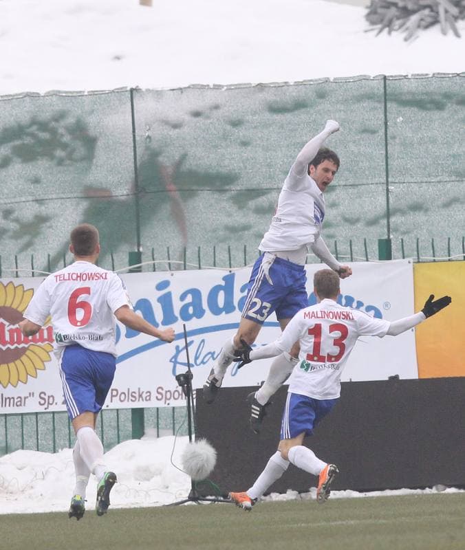 Football. T-Mobile Ekstraklasa. Podbeskidzie Bielsko-Biala - Jagiellonia Bialystok. 01.08.2011