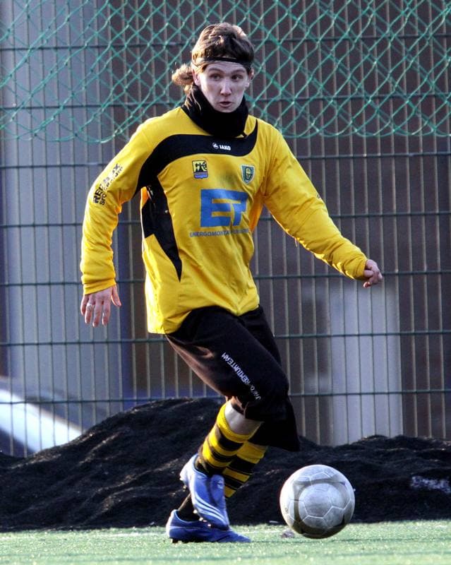 Football. Sparing. GKS Katowice - Hutnik Krakow. 09.02.2011
