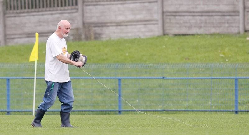 Football. Polish Cup. Orzel Mokre - Reprezentacja Slask Oldboyow. 02.09.2014