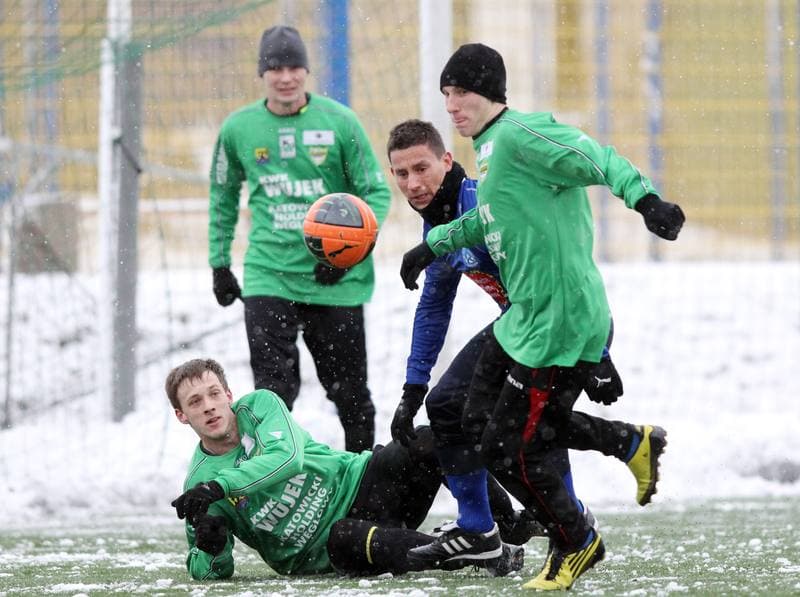 Football. Sparing. Rozwoj Katowice - Ruch Chorzow. 14.01.2012