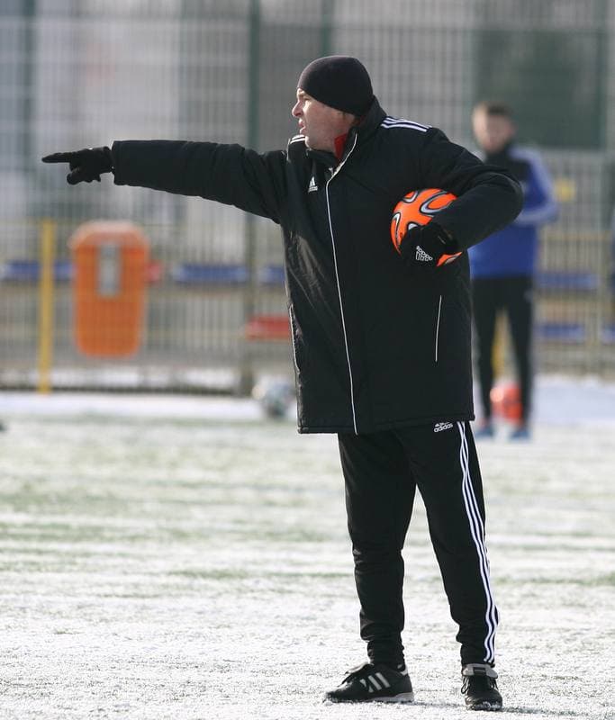 Football. Piast Gliwice. Training. 08.01.2015
