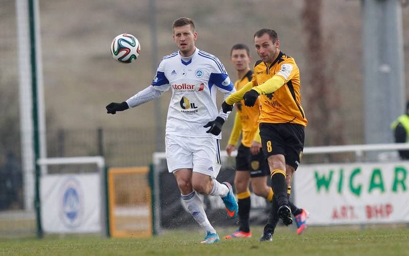 Football. I Liga. Wigry Suwalki - GKS Katowice. 04.04.2015
