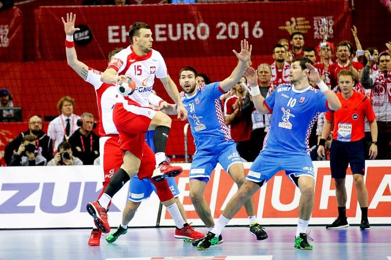 Handball. EHF Euro 2016. Poland - Croatia. 27.01.2016
