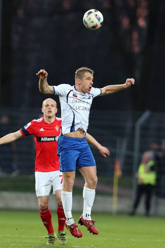 Football. Nice I Liga. MKS Kluczbork - Gornik Zabrze. 01.04.2017