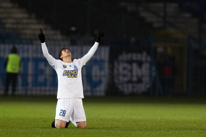 Football. Nice I liga. Ruch Chorzow - Stal Mielec. 17.11.2017