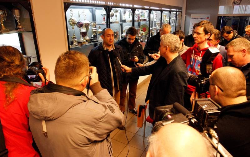 Football. Gornik Zabrze. Press Conference. 06.08.2015