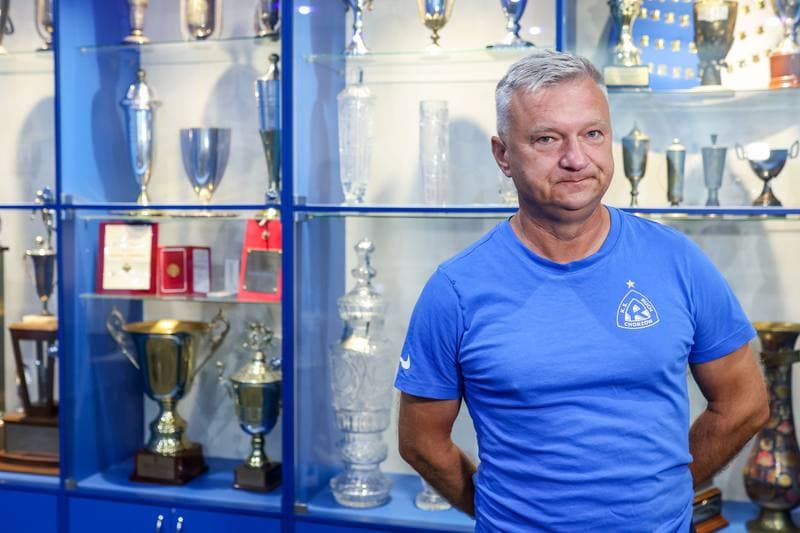 Football. Ruch Chorzow. Press Conference. 24.08.2023