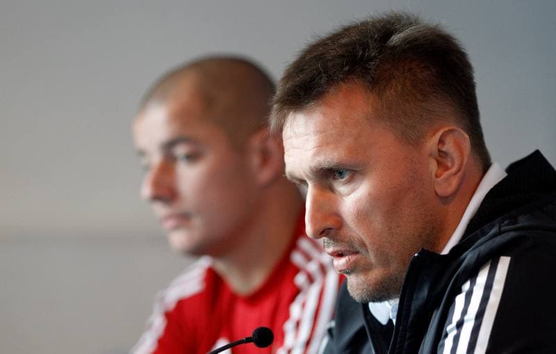 Football. Ruch Chorzow. Press Conference. 10.09.2015