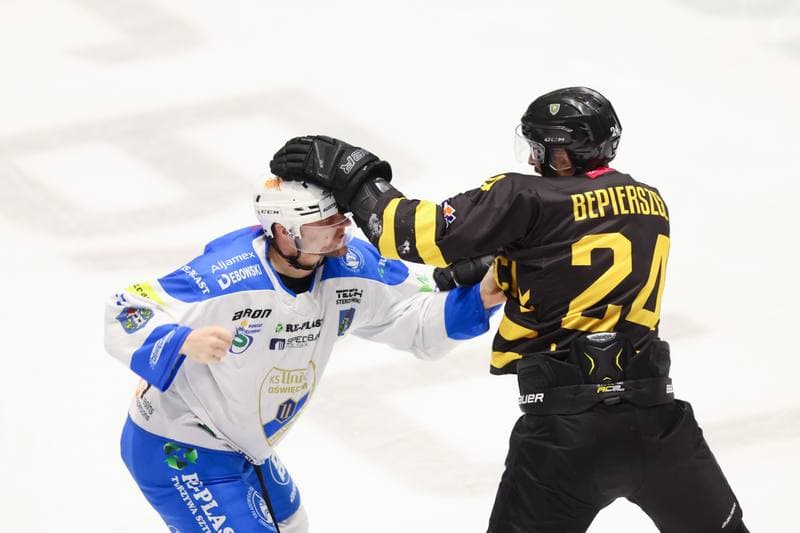 Ice Hockey. Tauron Hokej Liga. Re-Plast Unia Oswiecim - GKS Katowice. 01.02.2024
