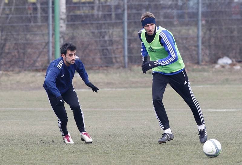 Football. Piast Gliwice. Training. 06.02.2014