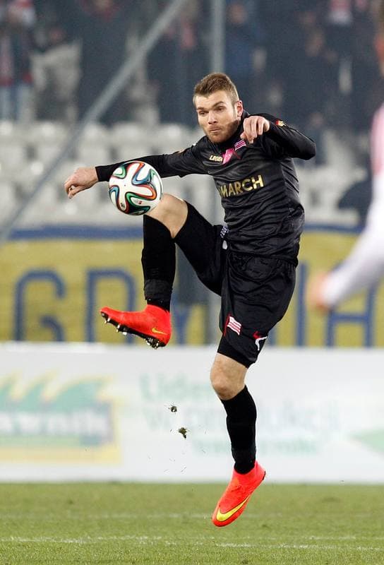 Football. T-Mobile Ekstraklasa. Cracovia Krakow - Gornik Zabrze. 24.11.2014