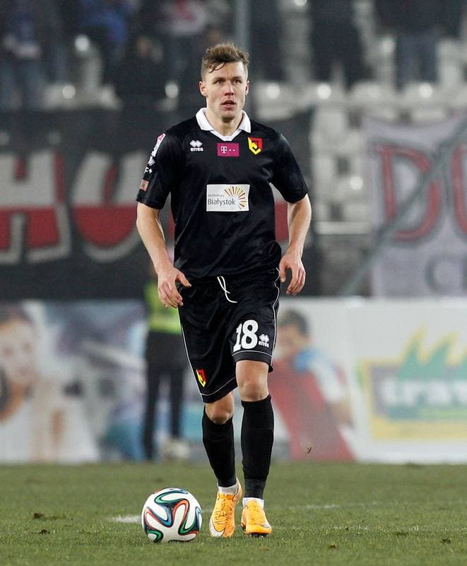 Football. T-Mobile Ekstraklasa. Cracovia Krakow - Jagiellonia Bialystok. 06.12.2014