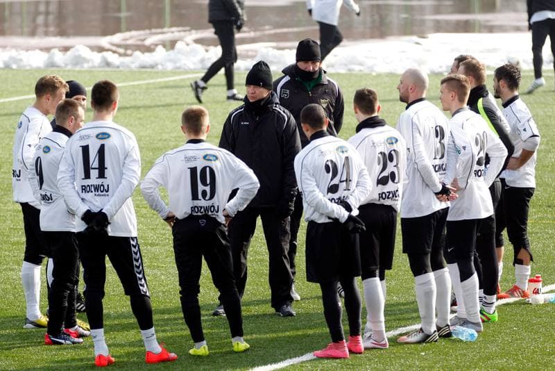 Football. Sparing. Rozwoj Katowice - Rekord Bielsko Biala. 20.02.2016