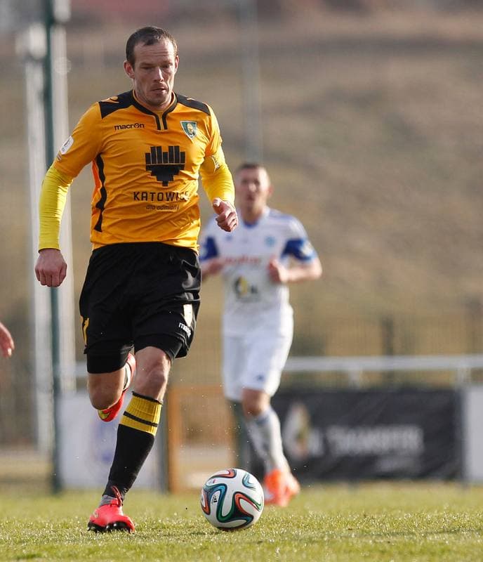 Football. I Liga. Wigry Suwalki - GKS Katowice. 04.04.2015