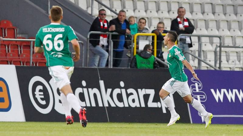 Football. T-Mobile Ekstraklasa. Cracovia Krakow - GKS Belchatow. 10.05.2015