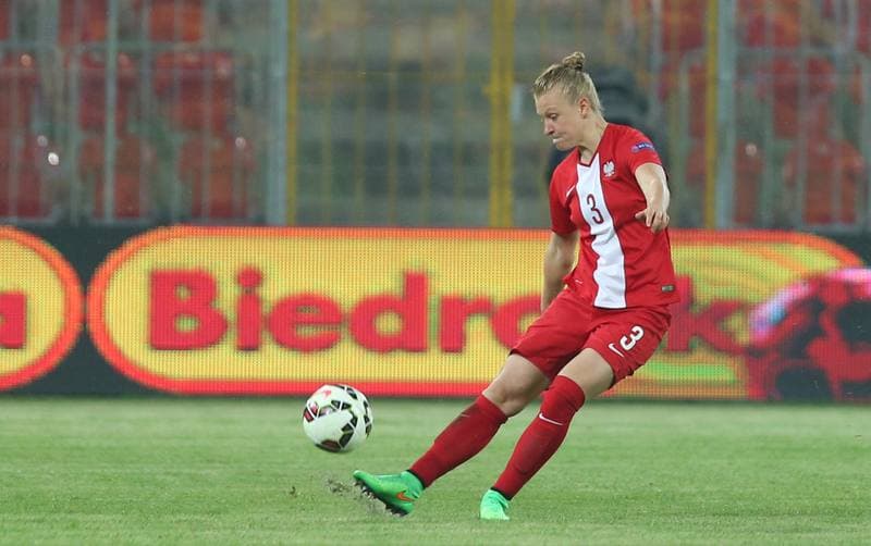 Football. Women's European Championship Qualifiers. Poland - Denmark. 07.04.2016