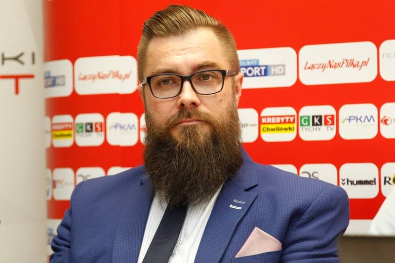 Football. GKS Tychy. Press Conference. 16.02.2017