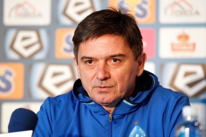 Football. Ruch Chorzow. Press Conference. 09.03.2017