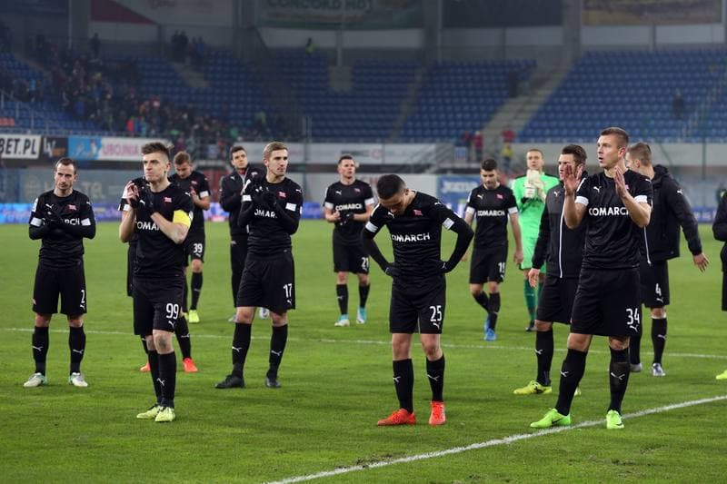 Football. Lotto Ekstraklasa. Piast Gliwice - Cracovia Krakow. 18.11.2017
