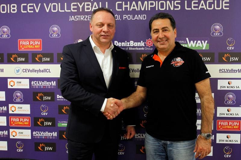 Volleyball. Jastrzebski Wegiel. Press Conference. 29.01.2018