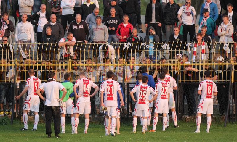 Football. Bytom I liga. Ruch Radzionkow - LKS Lodz. 29.04.2011