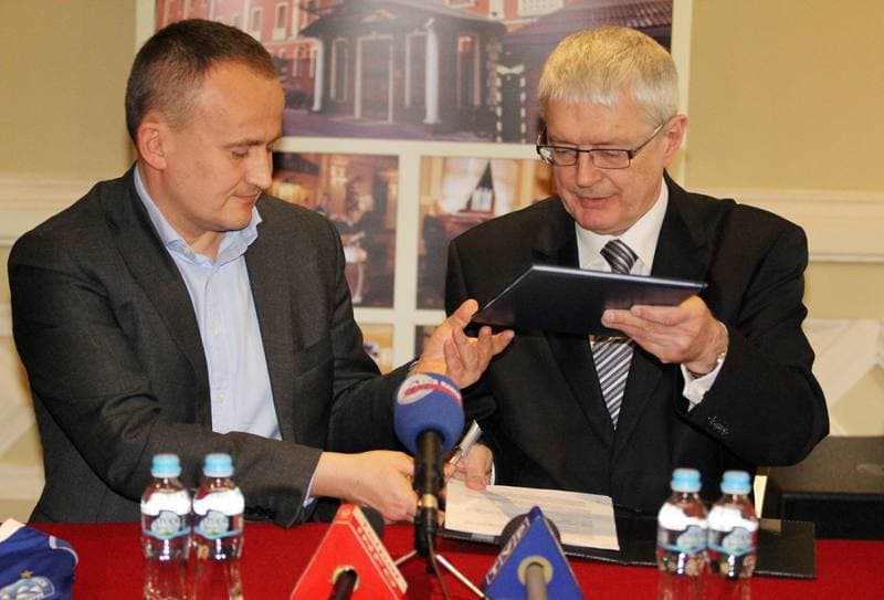Football. Ruch Chorzow. Press Conference. 21.03.2012