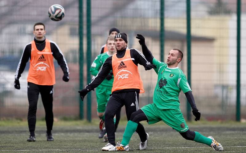 Football. Friendly Match. GKS Belchatow - GKS Katowice. 21.02.2015