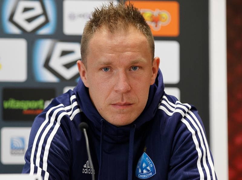 Football. Piast Gliwice. Press Conference. 25.11.2015