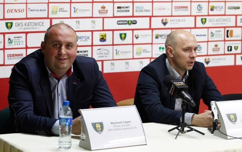 Football. GKS Katowice. Press Conference. 29.10.2014
