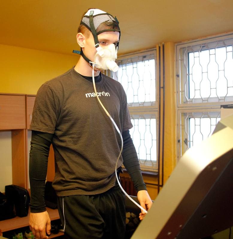 Football. GKS Katowice. Training. 13.01.2015
