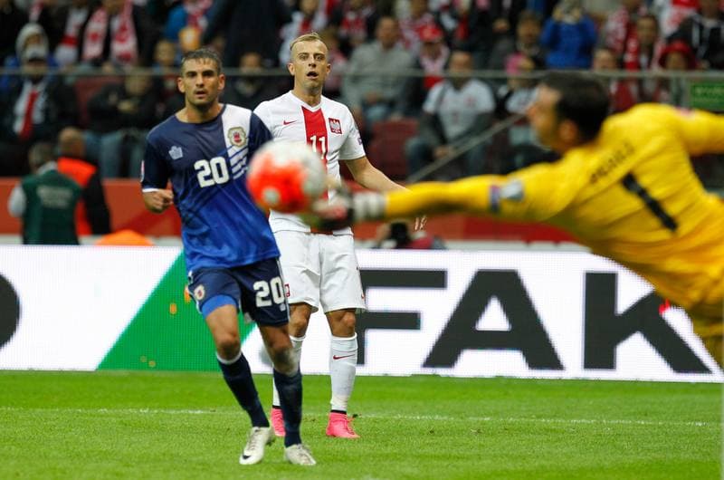 Football. UEFA Euro 2016 Qualifiers. Poland - Gibraltar. 07.09.2015