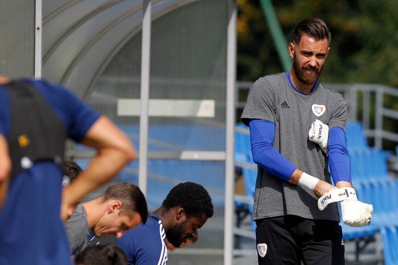 Football. Piast Gliwice. Training. 30.08.2018