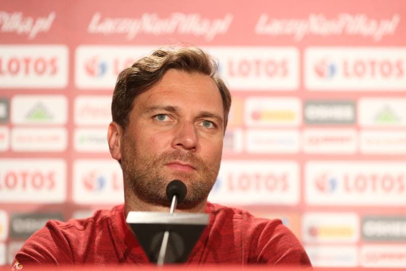 Football. Poland national team. Training. 09.10.2018