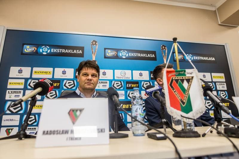 Football. Zaglebie Sosnowiec. Press Conference. 20.05.2019