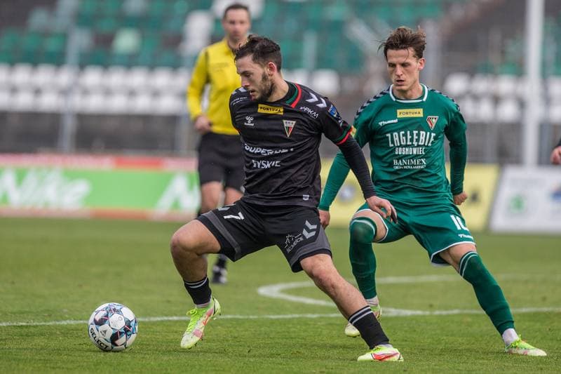 Football. Sparing. Zaglebie Sosnowiec - GKS Tychy. 13.11.2021