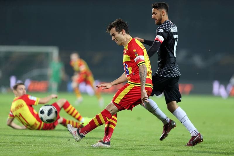 Football. Lotto Ekstraklasa. Zaglebie Sosnowiec - Jagiellonia Bialystok. 05.11.2018