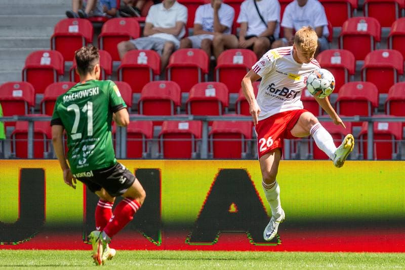 Football. Fortuna I Liga. GKS Tychy - LKS Lodz. 24.07.2022
